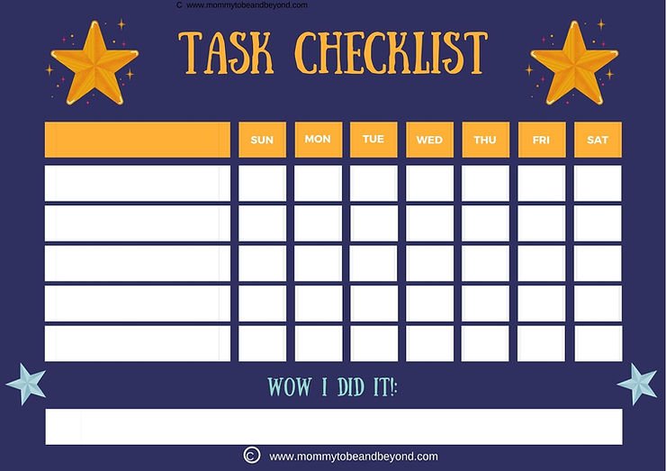 Free task checklist 