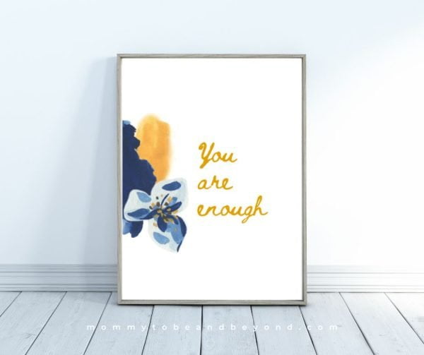 You are enough wall art