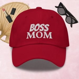Cranberry Boss Mom Cap