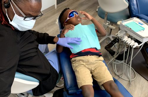 Child's visit to the dentist