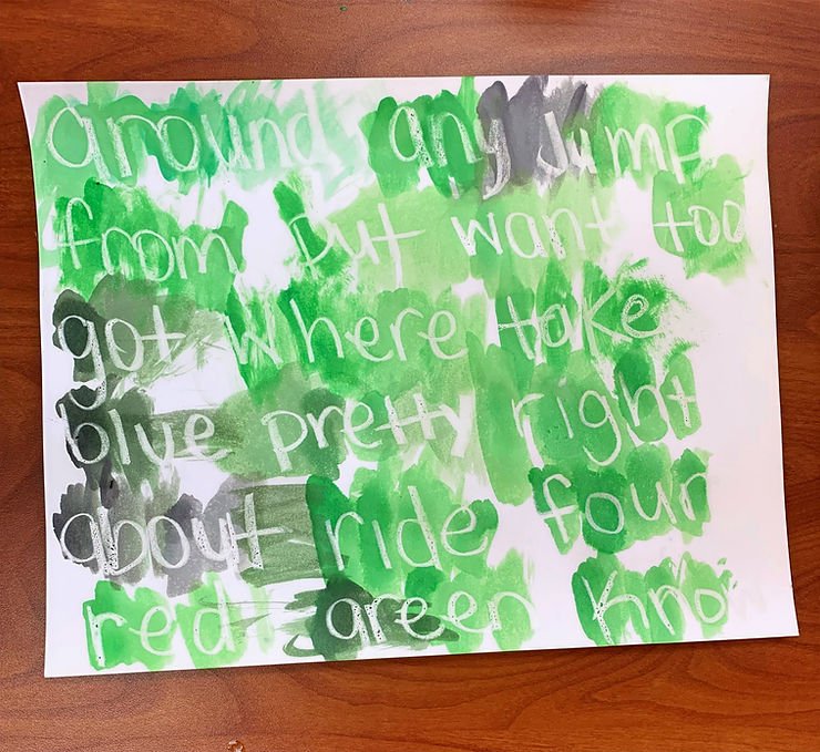 Sight word painting 